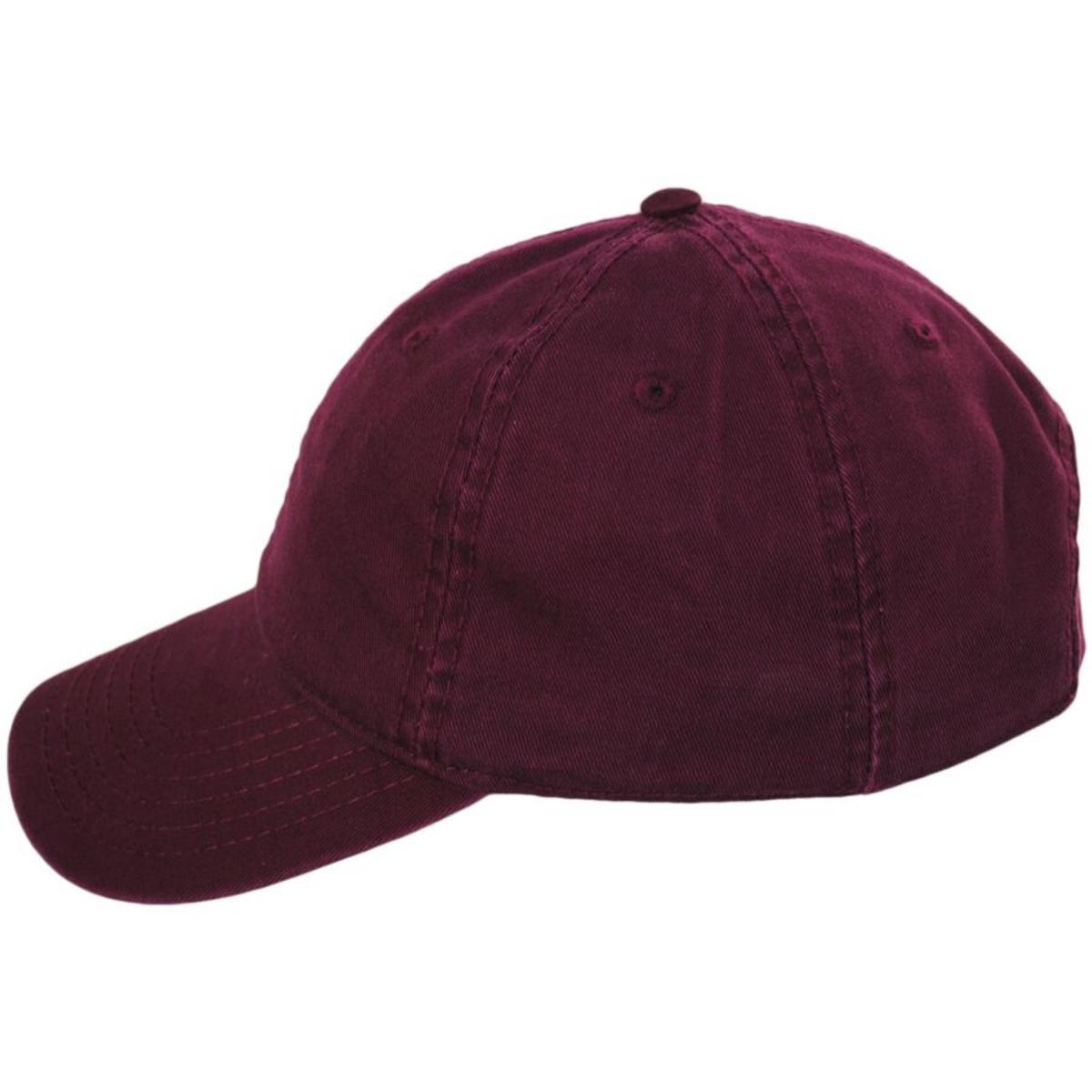 Otto | LoPro Washed Cotton Twill Strapback Baseball Cap Dad Hat | 201407 | profile | MAROON