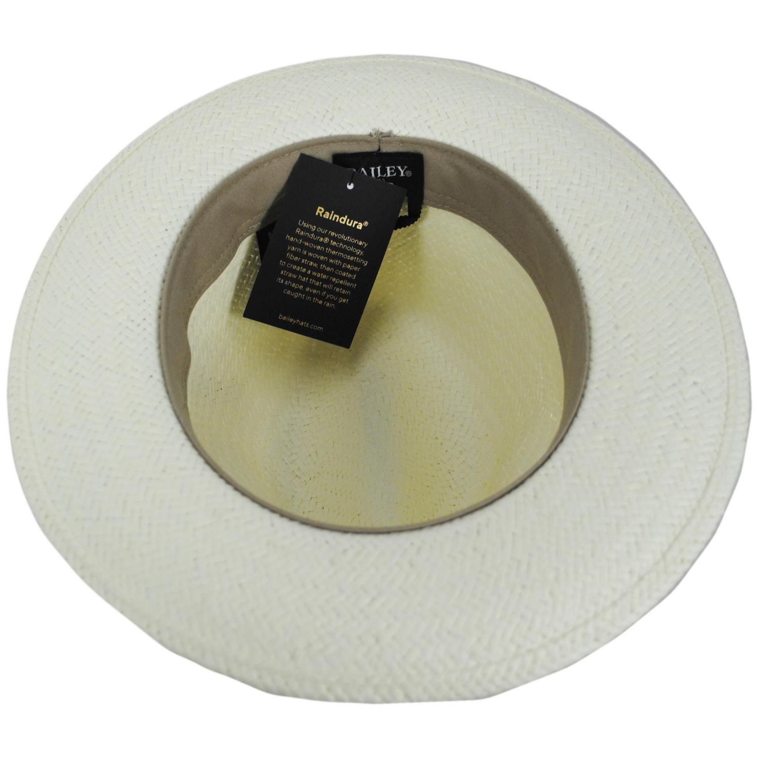 Bailey 1922 | Blixen Sun Raindura Straw Fedora Hat | 127936 | under | NATURAL