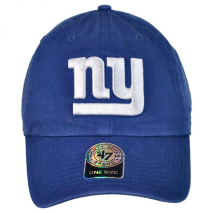 47 Brand | New York Giants NFL Clean Up Strapback Baseball Cap Dad Hat | 203680 | front | ROYAL