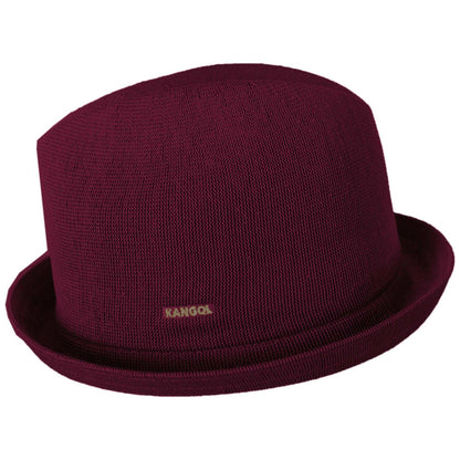 Kangol | Tropic Playa Stingy Brim Fedora Hat - Fashion Colors | 140518SS | profile | BURGUNDY