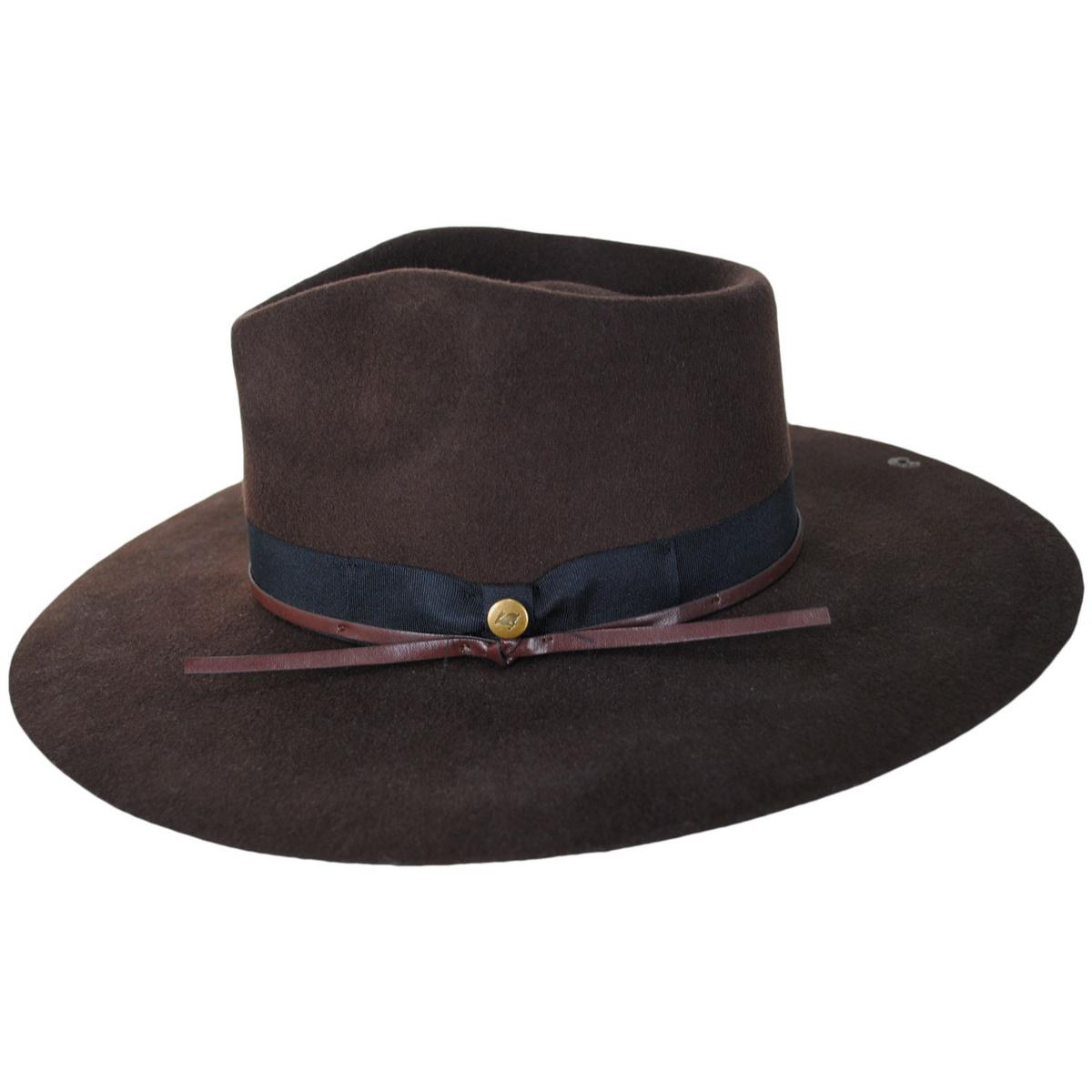 Peter Grimm | Byron Bay Wool Felt Rancher Hat | 136500 | profile | DARK BROWN