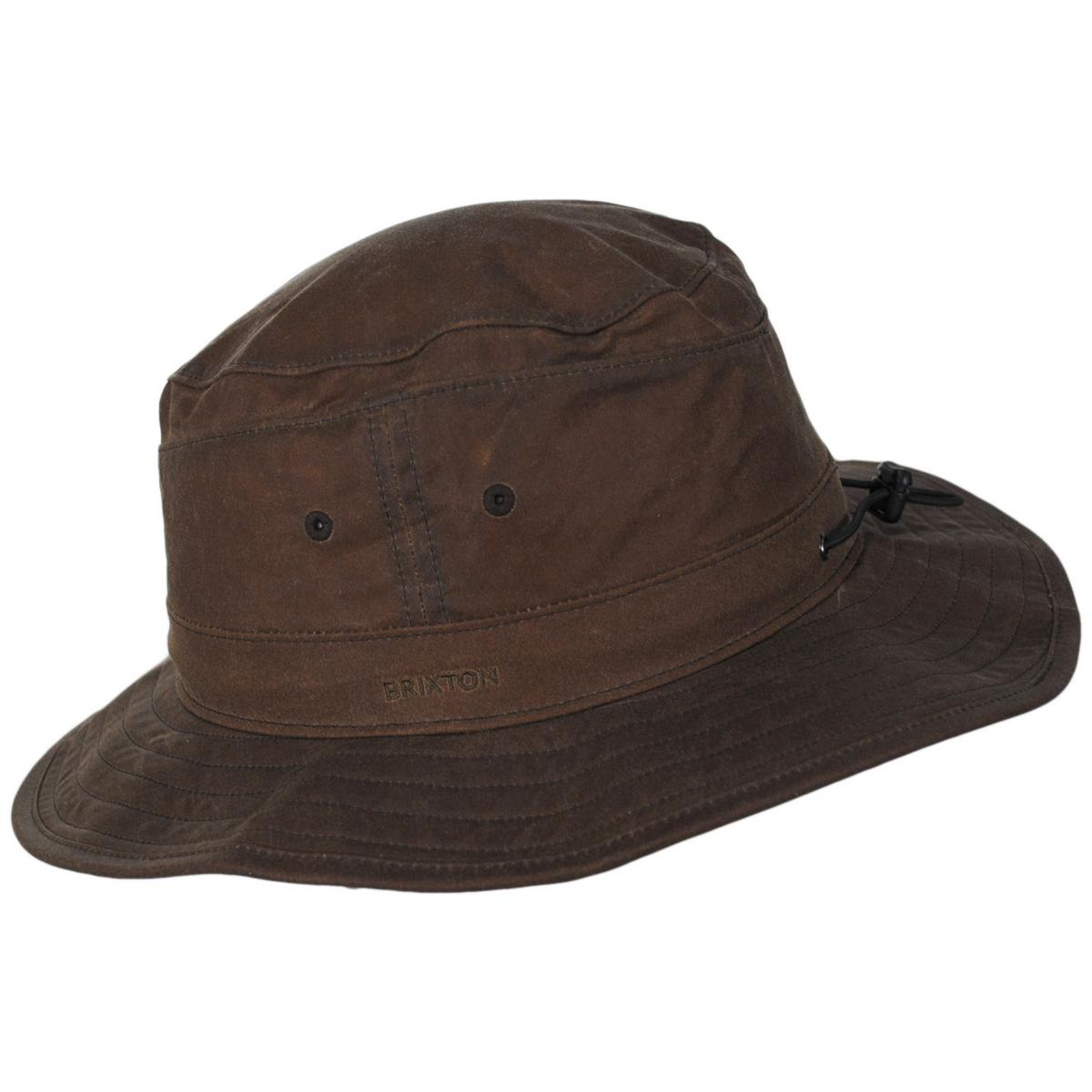 BRIXTON HATS | Dunes Safari Waxed Cotton Bucket Hat | 185554 | profile | COPPER