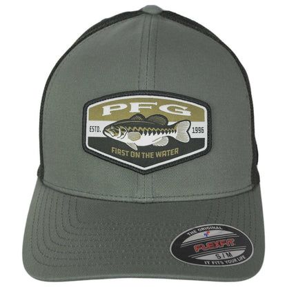 Columbia Sportswear | PFG Patch Mesh Flexfit Fitted Baseball Cap | 400087 | front | CYPRESS