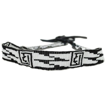 Two Tone Beaded Hat Band