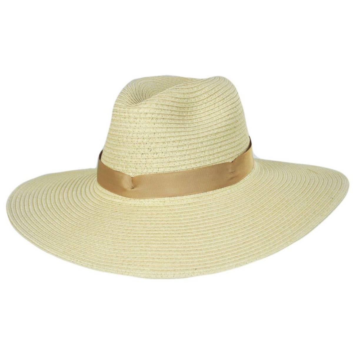 Physician Endorsed | Andi Toyo Braid Fedora Hat | 102677 | lead | CREAM/TAN