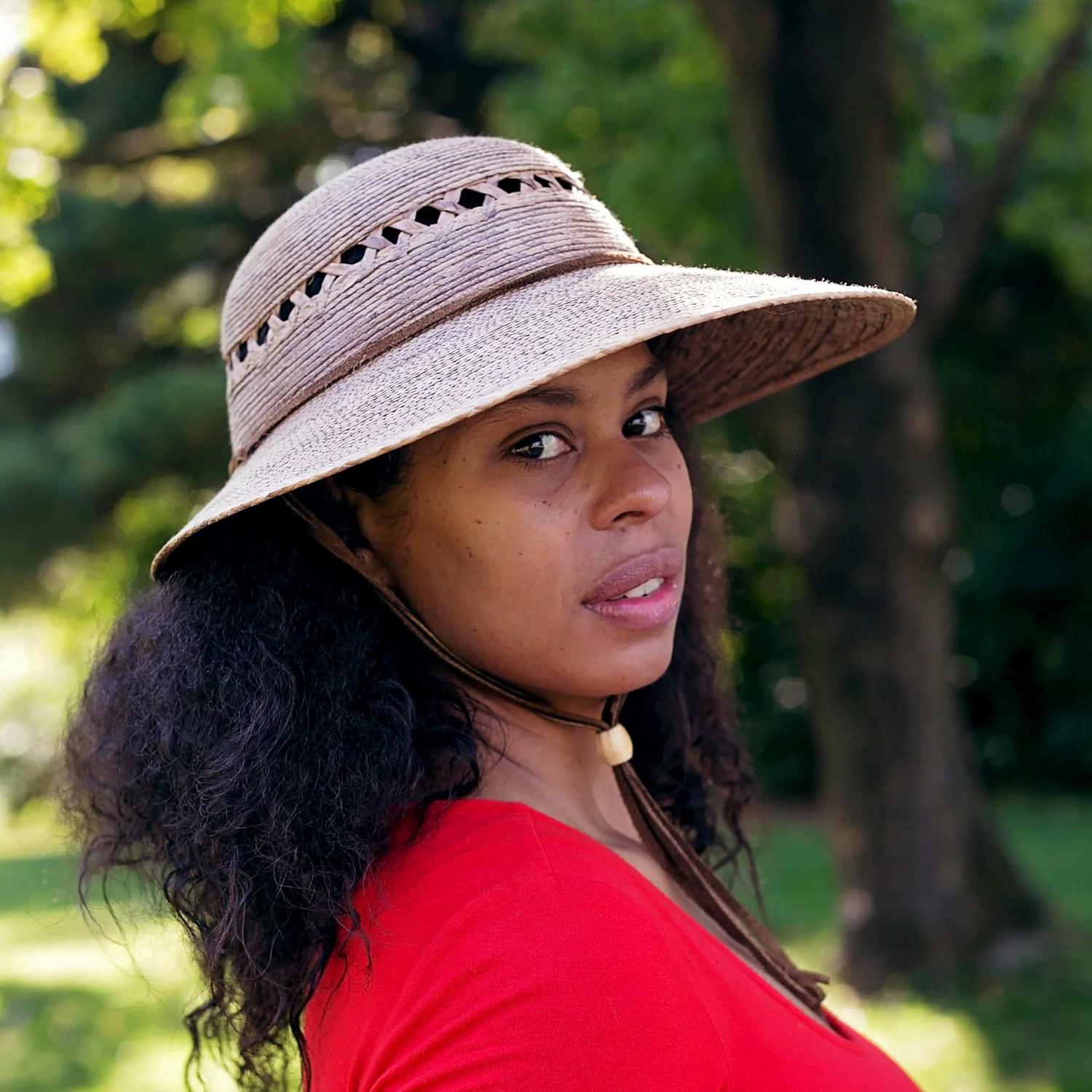 Tula Hats | Laurel Lattice Palm Straw Facesaver Hat | 102996 | lsftwo | NATURAL
