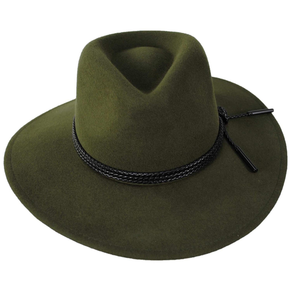 Bailey 1922 | Piston Wool Felt Aussie Hat | 130349 | front | OLIVE