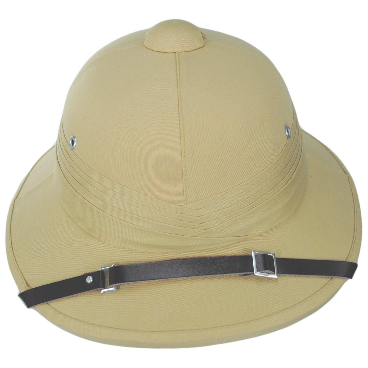 Village Hat Shop | Indian Pith Helmet | 155805 | front | KHAKI