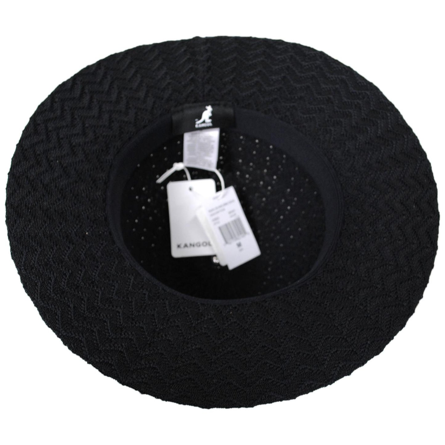 Kangol | Tropic Zig Wide Brim Casual Bucket Hat | 185839 | under | BLACK