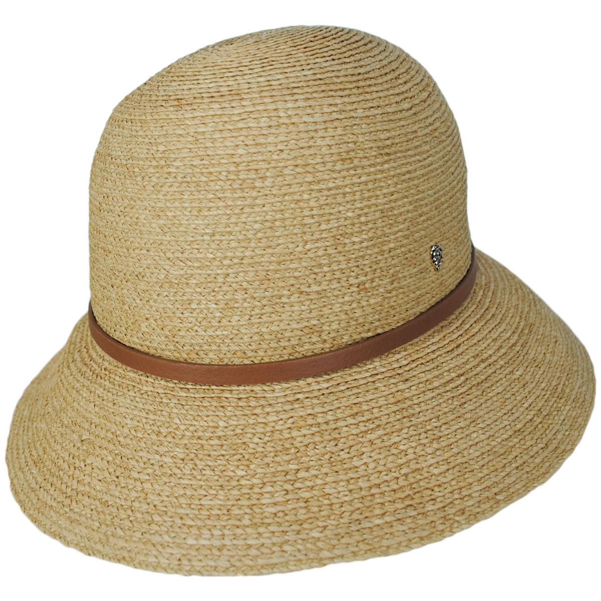 Helen Kaminski | Besa Rollable Raffia Straw Cloche Hat | 120817 | lead | NATURAL/TAN