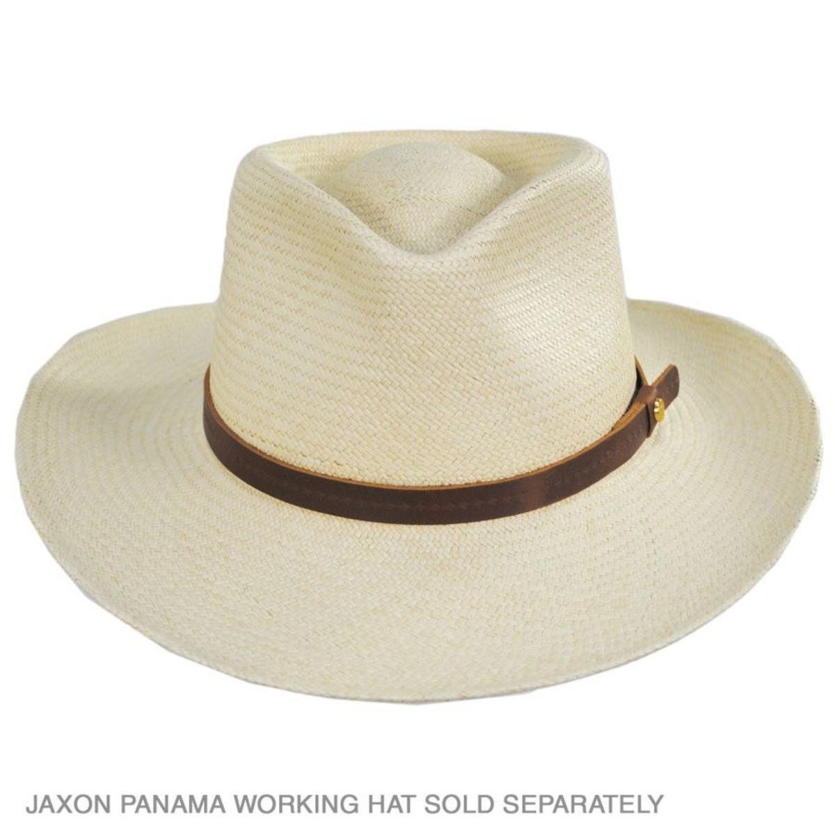 Shield Star Debossed Vegan Leather Hat Band