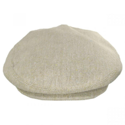 Jaxon Hats | Cabrillo Tweed Wool Blend Ivy Cap | 167568 | front | BEIGE