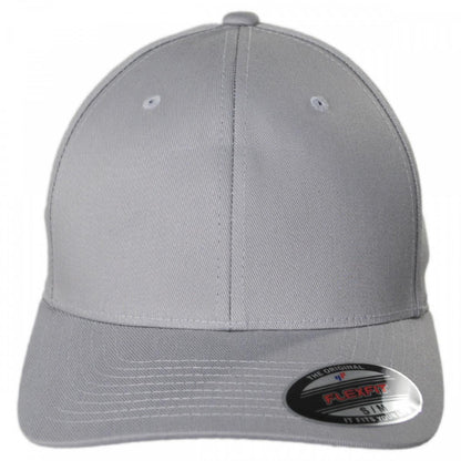 Flexfit | Combed Twill MidPro Flexfit Fitted Baseball Cap | 221502 | front | SILVER