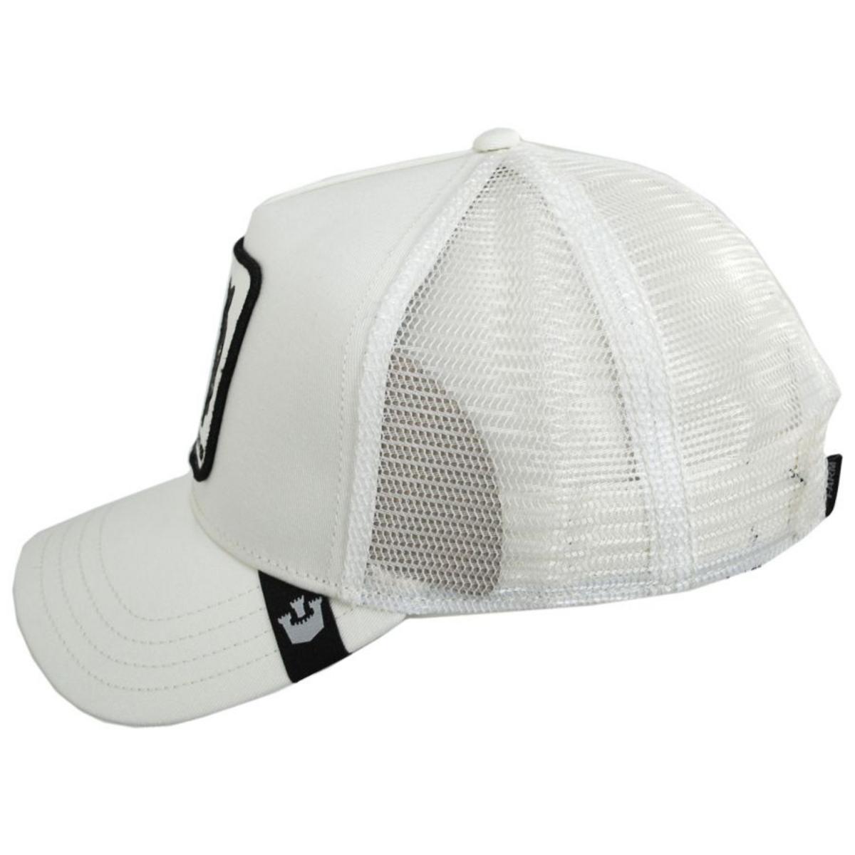 Goorin Bros | Black Panther Trucker Snapback Baseball Cap | 200437 | profile | WHITE