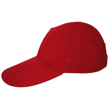 Village Hat Shop | VHS Long Bill Adjustable Baseball Cap | 222440 | profile | RED