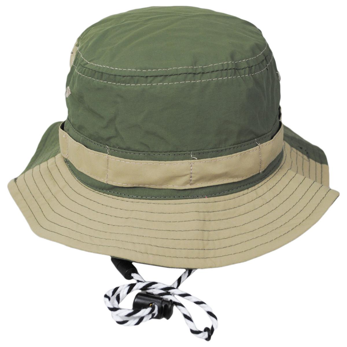 Panama Jack | Kid's Copper Nylon Boonie Hat | 508205 | front | OLIVE