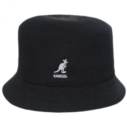 Kangol | Tropic Bin Bucket Hat | 185728 | front | BLACK