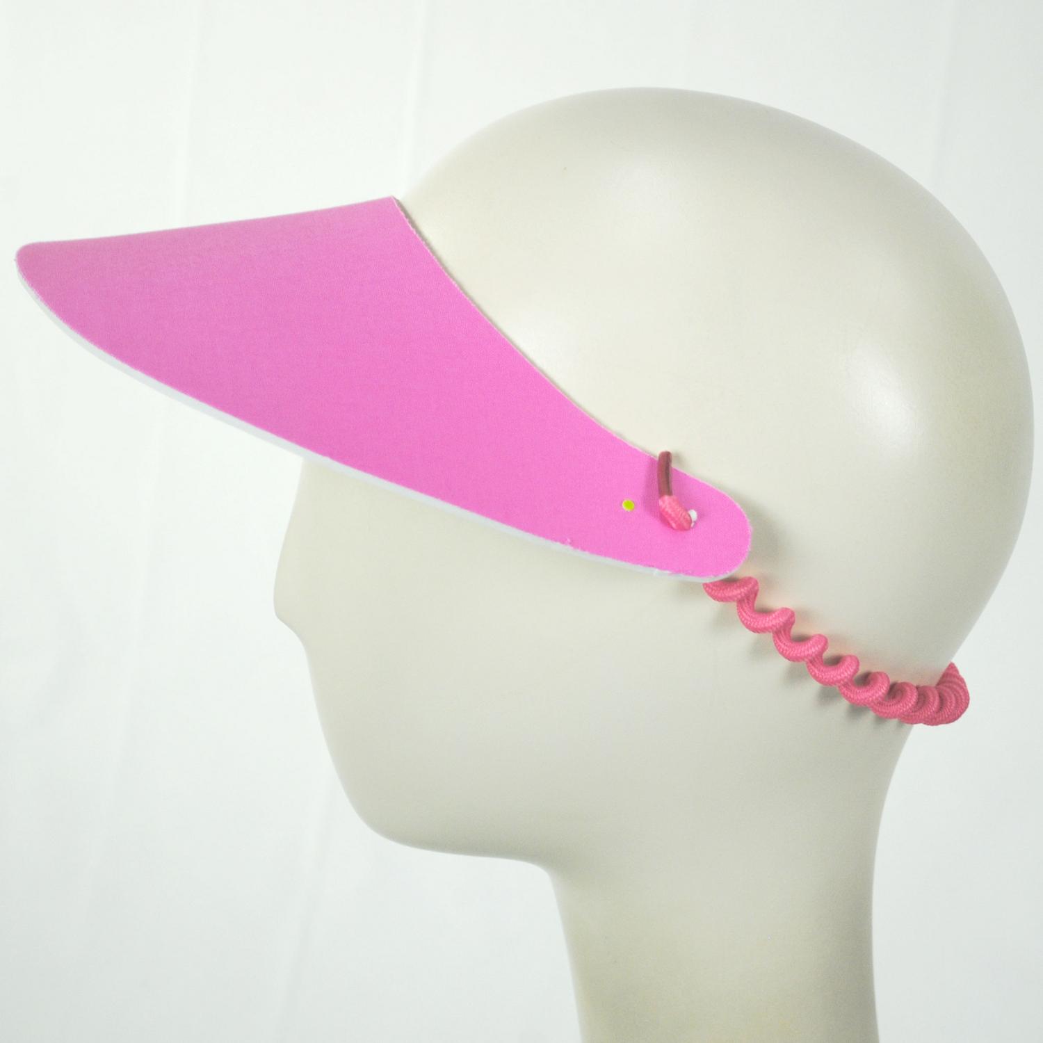 The Incredible Sunvisor | Springlace Solid Sunvisor | 196351 | profile | MED PINK