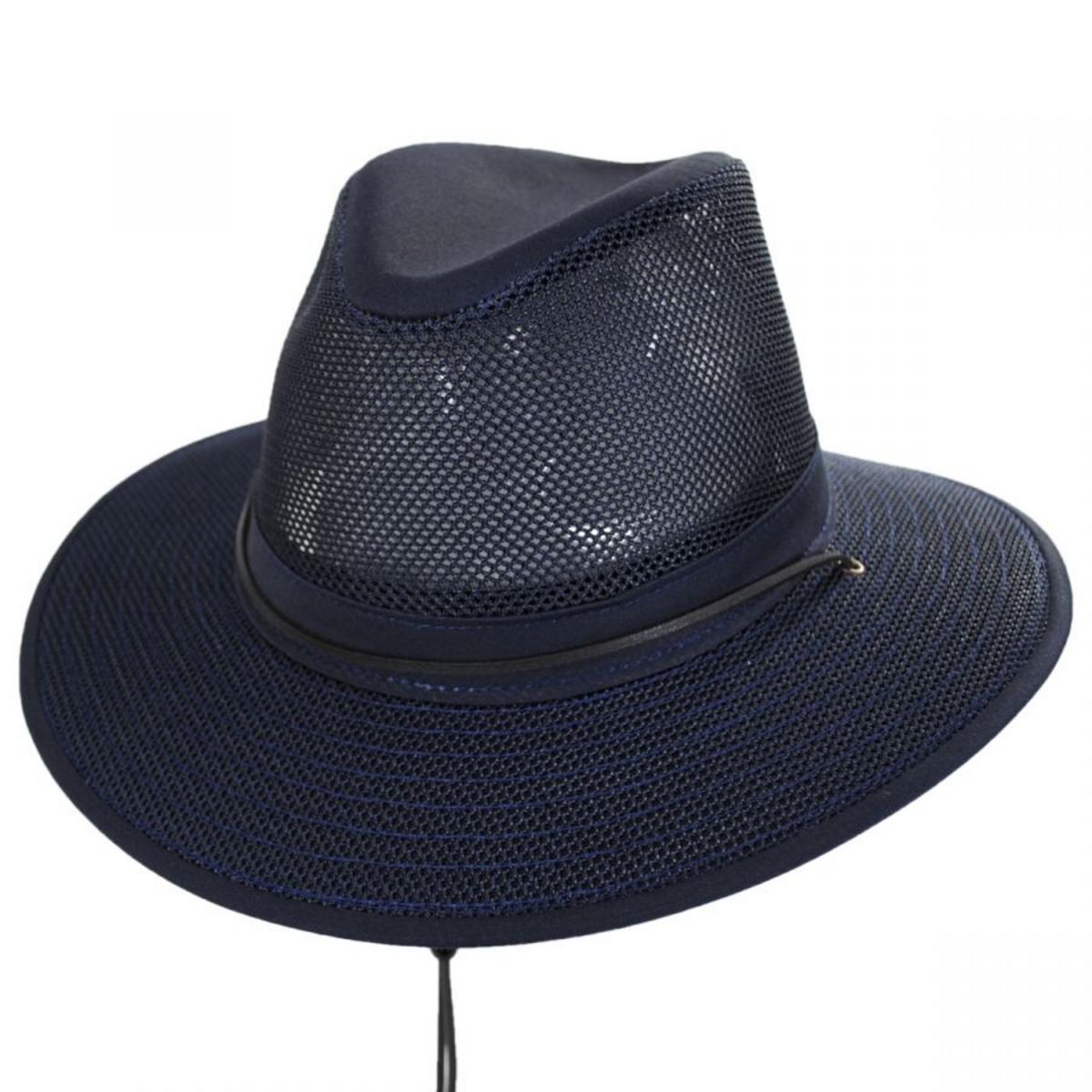 Henschel | Aussie Mesh Packable Hat | 140341 | lead | NAVY
