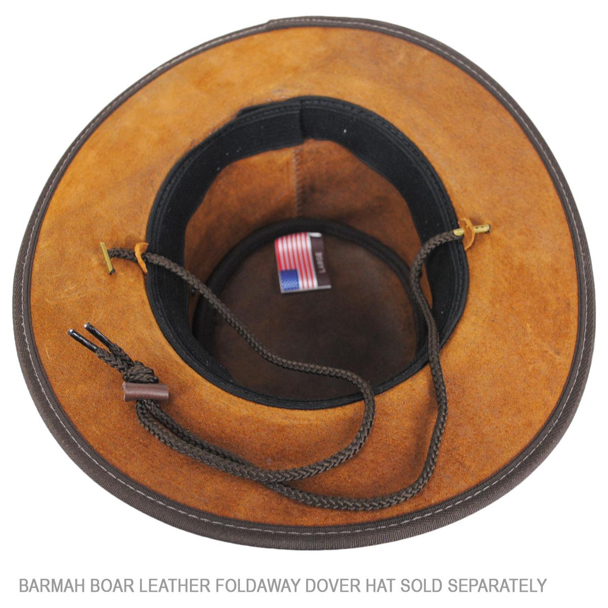 Barmah | Nylon Removable Chin Cord | 601810 | under | BROWN