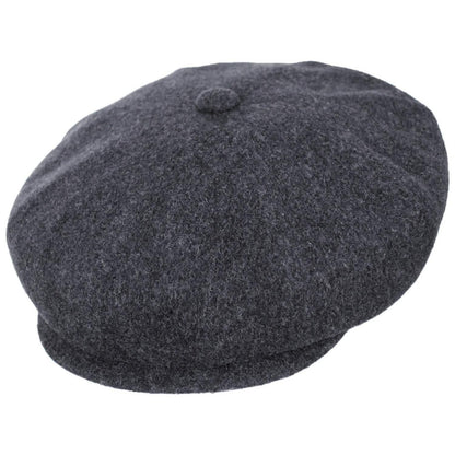 Kangol | Hawker Wool Newsboy Cap | 160943 | lead | FLANNEL