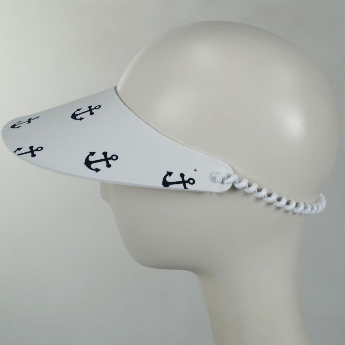 The Incredible Sunvisor | Springlace Anchors Sunvisor | 196367 | profile | WHITE