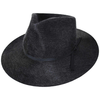 Bailey 1922 | Runnel Wool Felt Fedora Hat | 130319 | lead | NU BLACK MIX