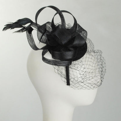 Jeanne Simmons | Selena Fascinator Hat | 120766 | profile | BLACK