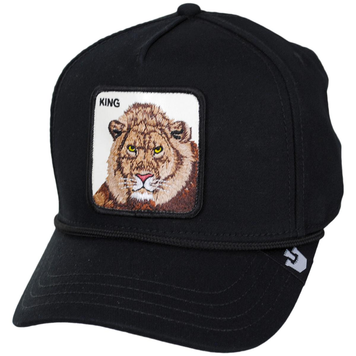 Goorin Bros | King 100 Trucker Snapback Baseball Cap | 200640 | lead | BLACK