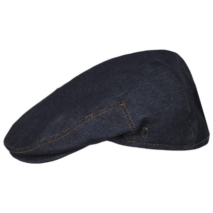 Jaxon Hats | Wholesale Denim Cotton Ivy Cap B2B Pre-Pack | B2B167702 | profile | DENIM BLUE