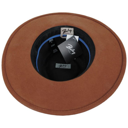 Bailey 1922 | Piston Wool Felt Aussie Hat - Caramel & Navy | 130349CN | under | CARAMEL