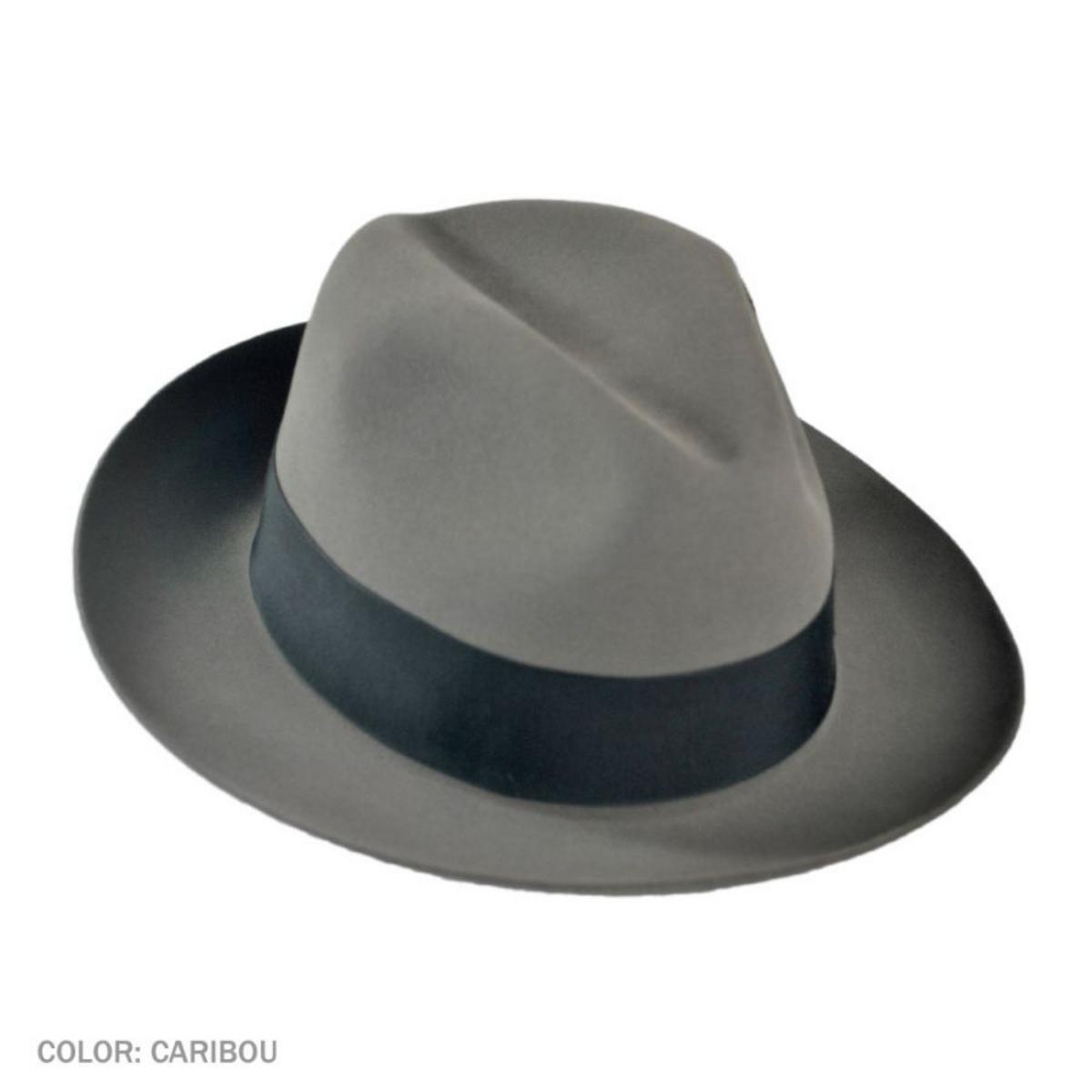 Stetson | Pinnacle Beaver Fur Felt Fedora Hat | 130629 | detailone | CARIBOU