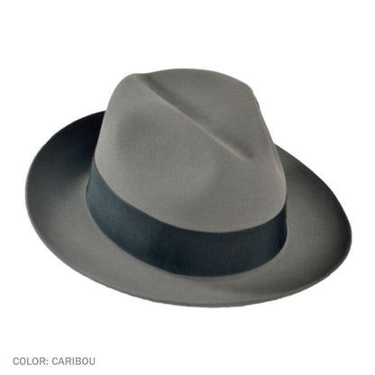 Stetson | Pinnacle Beaver Fur Felt Fedora Hat | 130629 | detailone | CARIBOU
