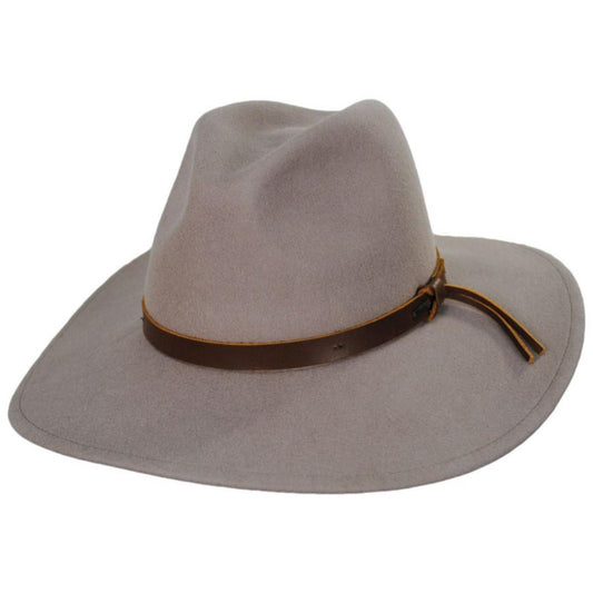 BRIXTON HATS | Field Proper Wool Felt Fedora Hat - Timberwolf | 135647TBW | lead | TIMBERWOLF