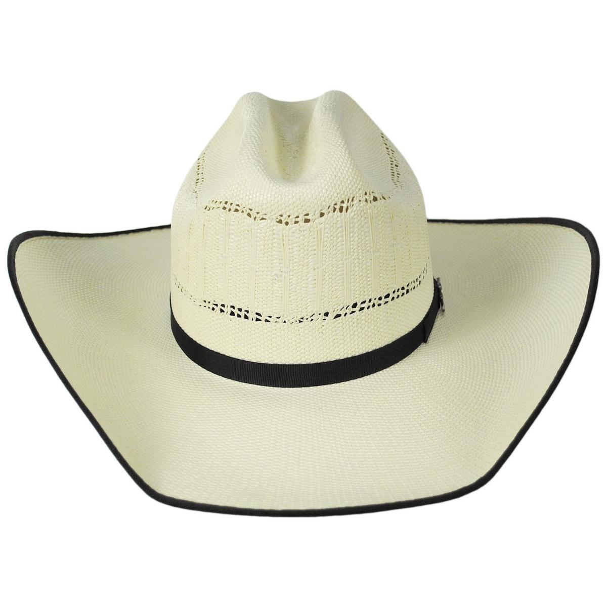 Bailey Western | Derren Bangora Straw Western Hat | 127913 | front | IVORY