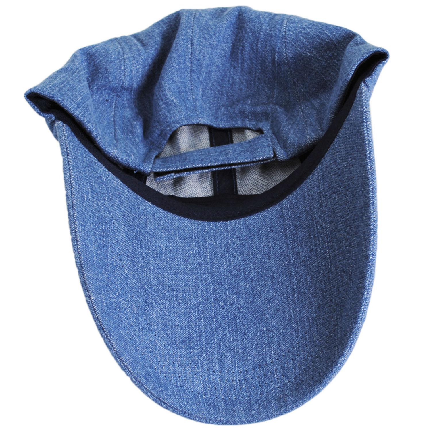 Village Hat Shop | VHS Long Bill Adjustable Baseball Cap | 222440 | under | DENIM