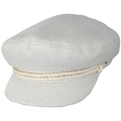 BRIXTON HATS | Boucle Knit Fiddler Cap | 181350 | lead | OFF WHITE