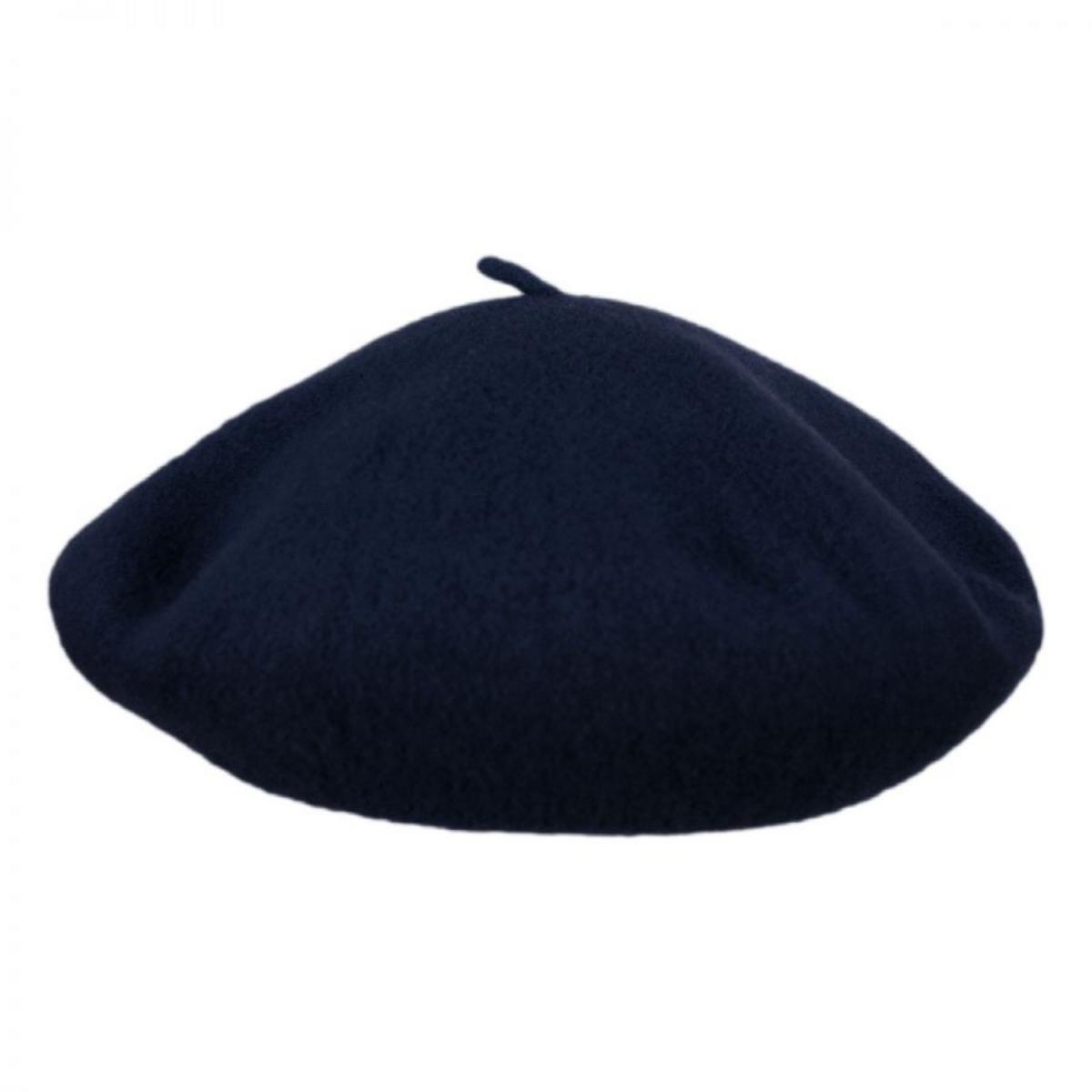 Kangol | Anglobasque Wool Beret | 150900 | lead | DARK BLUE