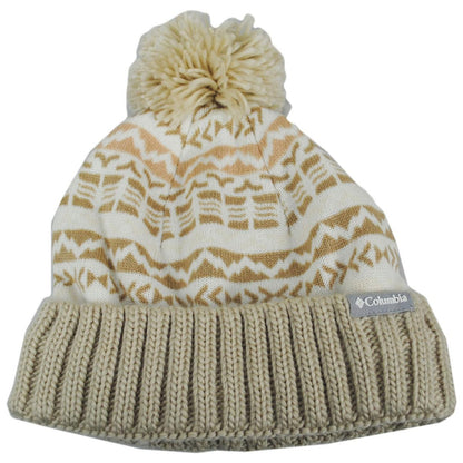Columbia Sportswear | Sweater Weather Pom Beanie Hat | 500744 | lead | CHALK MADRAS
