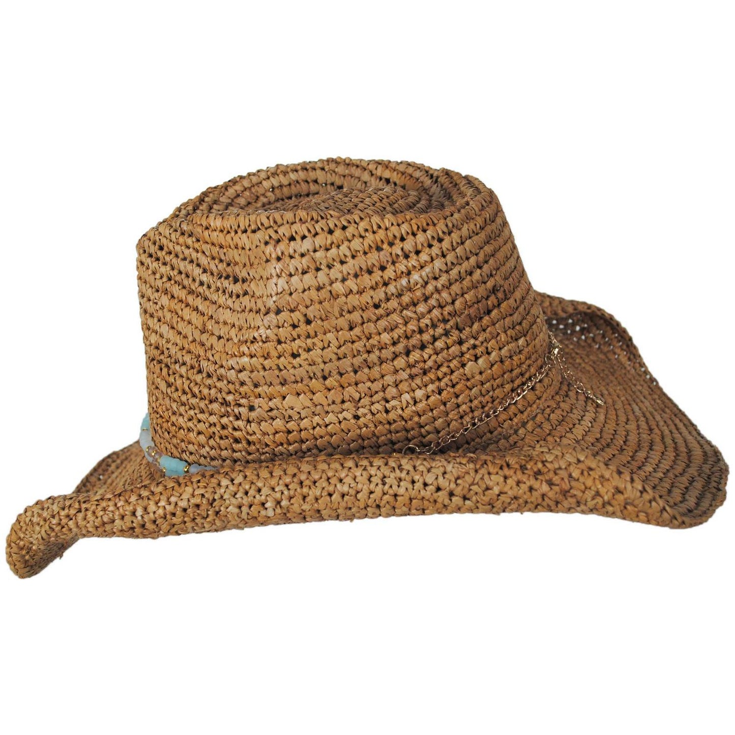 NIKKI BEACH | Allison Raffia Straw Western Hat | 102651 | profile | COCOA