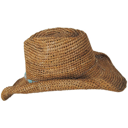 NIKKI BEACH | Allison Raffia Straw Western Hat | 102651 | profile | COCOA