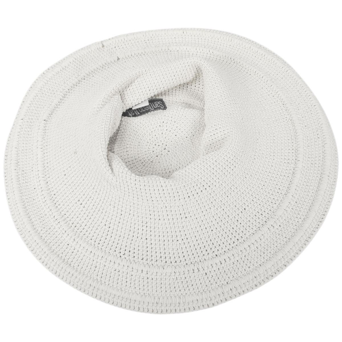 San Diego Hat Company | Bali Cotton Crochet Sun Hat  | 108934 | under | WHITE