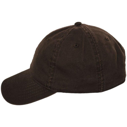 Otto | LoPro Washed Cotton Twill Strapback Baseball Cap Dad Hat | 201407 | profile | DARK BROWN