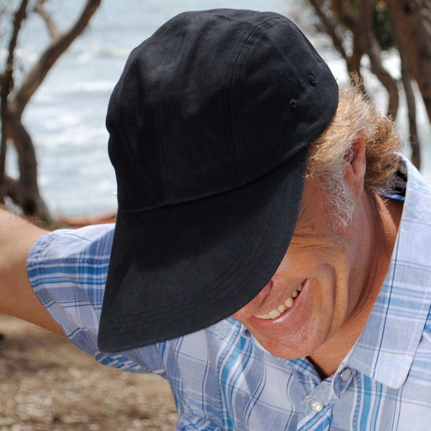 Village Hat Shop | VHS Long Bill Adjustable Baseball Cap | 222440 | lsmtwo | BLACK