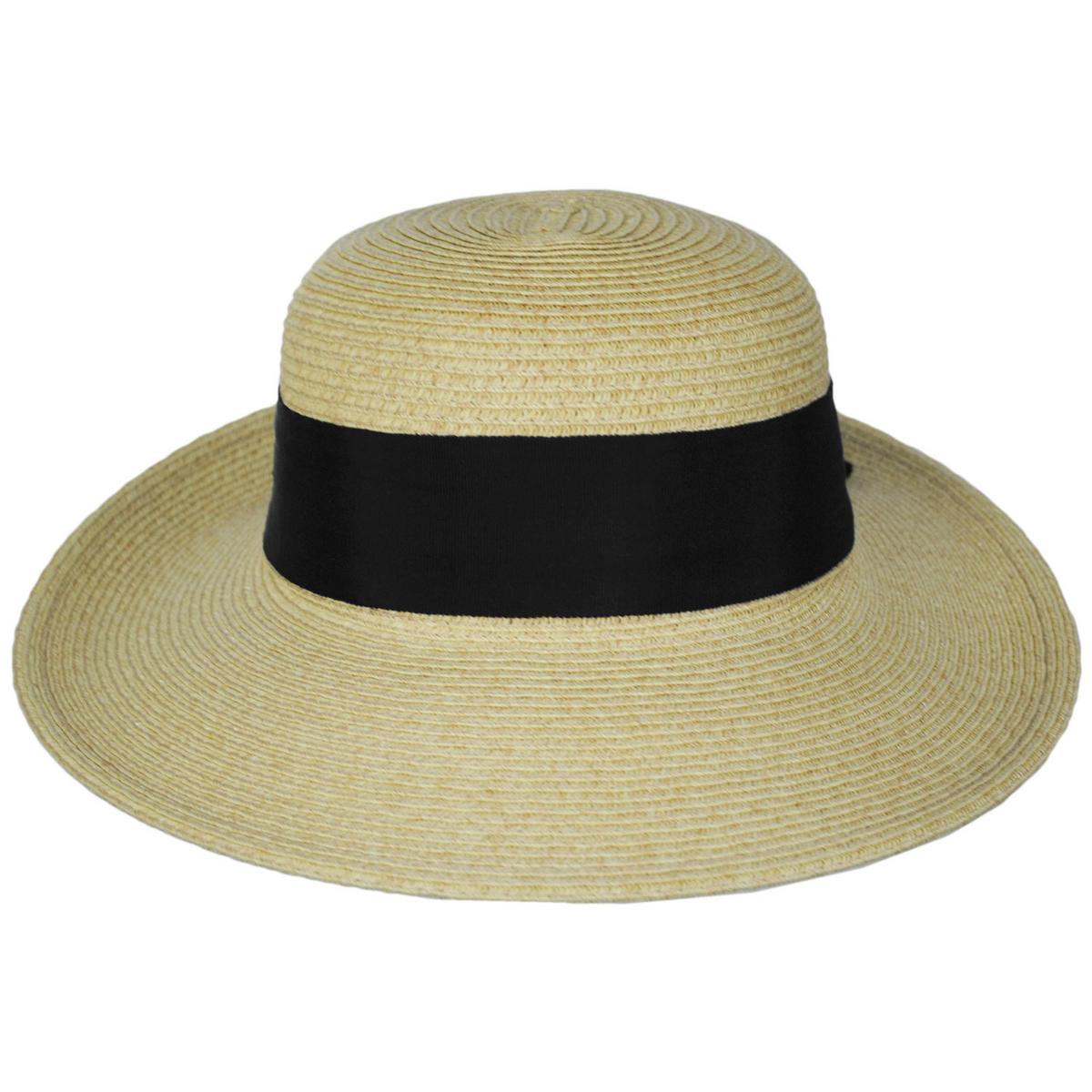 Scala | Assymetrical Toyo Braid Facesaver Cap | 101551 | front | NATURAL