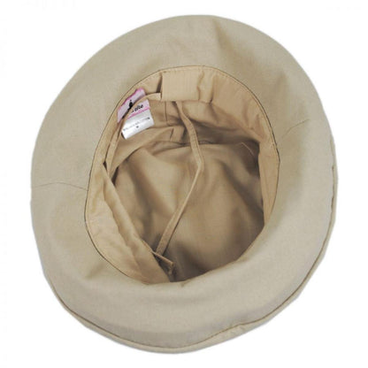 sur la tete | Arbres Linen and Cotton Bucket Hat | 109403 | under | BEIGE