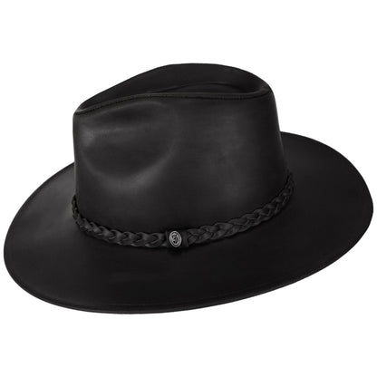 Jaxon Hats | Buffalo Leather Western Hat | 147201 | profile | BLACK
