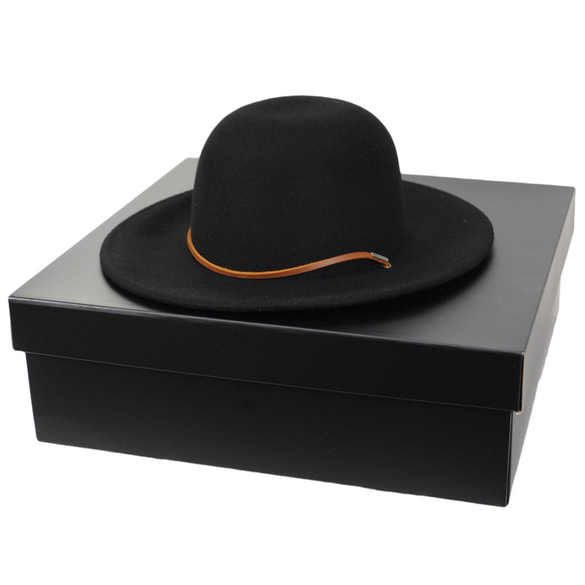 BRIXTON HATS | 20th Anniversary Tiller Wool Felt Hat | 135606 | detailone | BLACK