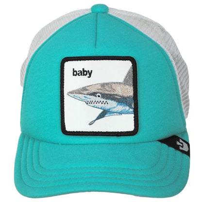 Goorin Bros | Kid's Baby Shark Mesh Trucker Snapback Baseball Cap | 508930 | front | TEAL