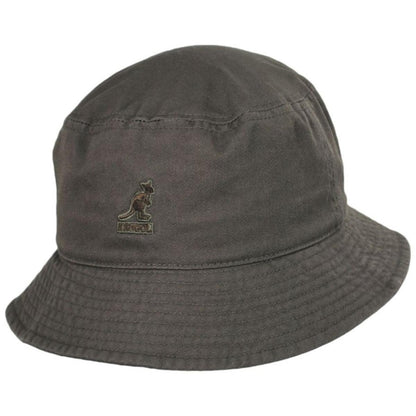 Kangol | Washed Cotton Bucket Hat | 185701 | lead | SMOG